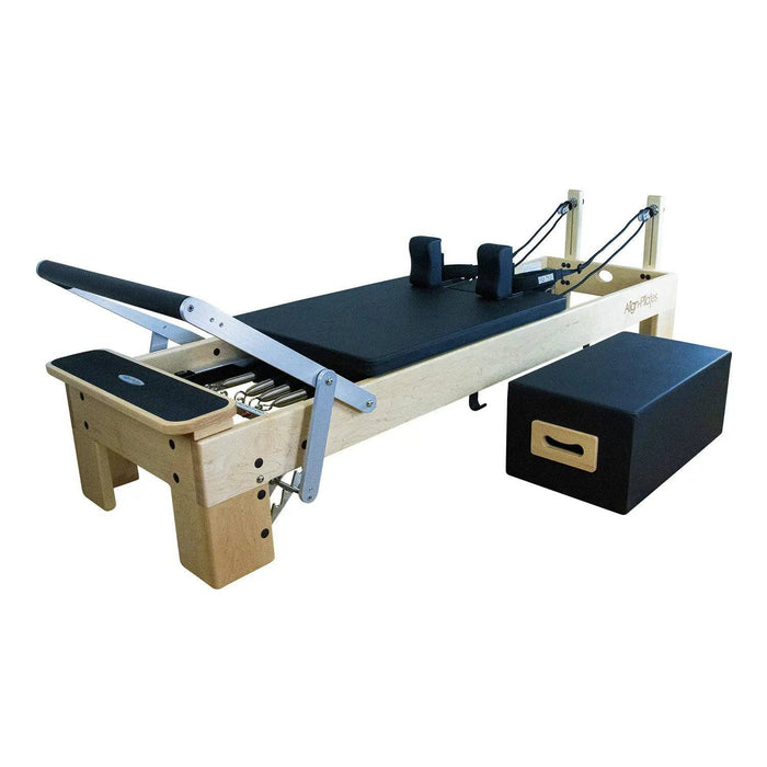 Align Pilates M8 Pro Maple Wood Reformer and Sitting Box Bundle Align Pilates