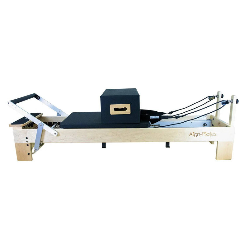Align Pilates M8 Pro Maple Wood Reformer and Sitting Box Bundle Align Pilates